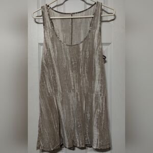 Mossimo Supply Co. Tan and Cream Tank Top